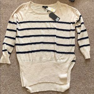 Oversized striped sweater